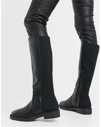 coconut chunky platform knee boots