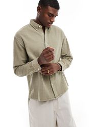 Abercrombie & Fitch - Camicia oversize leggera medio - Lyst