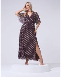 Yours Clothing - Polka Dot Wrap Dress - Lyst
