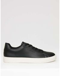 Threadbare - Lace-Up Faux Leather Court Trainers - Lyst