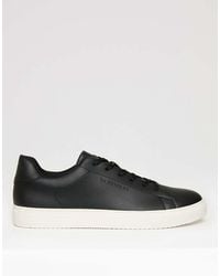 Threadbare - Lace-Up Faux Leather Court Trainers - Lyst