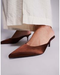 SIMMI - Simmi London Carson Kitten Heel Mules - Lyst