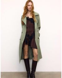 Stradivarius - – langer, fließender trenchcoat - Lyst