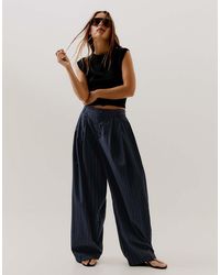 Bershka - Side-pleat Trousers - Lyst