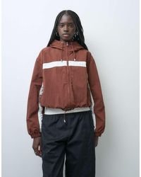 ASOS - Colour Block Track Jacket With Hood - Lyst