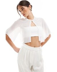 TFNC London - Bridal Chiffon Mini Cape - Lyst