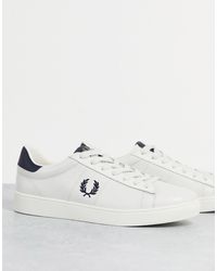 Sneakers Fred Perry uomo B3388 bianche PE22