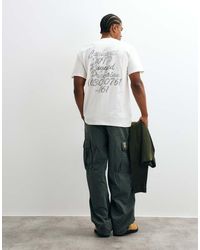 Carhartt - Hatching Script Front Logo And Back Print T-shirt - Lyst