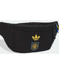 adidas Originals - Neceser Negro, Amarillo Tribu Y Azul Brillante Con Diseño De La Tercera Equipación Del Manchester United De - Lyst
