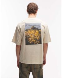 The North Face - Plant And Flora Backprint Oversized T-shirt - Lyst