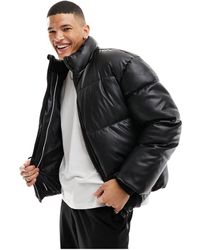 Bershka - Faux Leather Jacket - Lyst