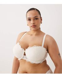 ASOS - Asos Design Curve Bridal Lola Lace Balcony Underwire Bra - Lyst