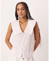 Nobody's Child - Bridie Collared Sleeveless Top - Lyst