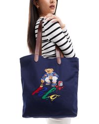 Polo Ralph Lauren - Tote Bag With Bear Logo - Lyst