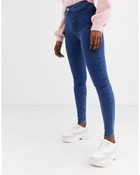 TOPSHOP Joni - Skinny Jeans - Blauw