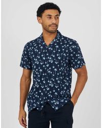 Brave Soul - Printed Revere Collar Shirt - Lyst