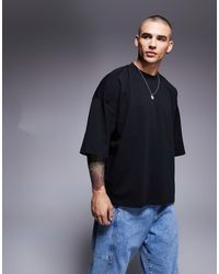 ASOS - Heavyweight Extreme Oversized Half Sleeve T-shirt - Lyst