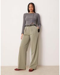 ASOS - Tall - pantalon large habillé à pinces - pistache - Lyst