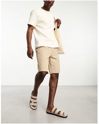 Only & Sons - Short chino ample - beige - Lyst