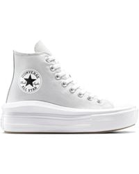 Converse - Chuck taylor all star move - baskets à plateforme - sobre/blanc/noir - Lyst