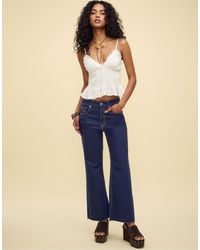 Stradivarius - – d78 – cropped-schlagjeans - Lyst
