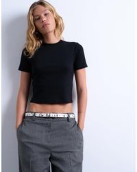 TOPSHOP - Shrunken Everyday Tee - Lyst