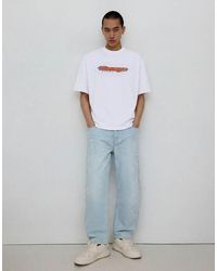 Bershka - Baggy Patch Jeans - Lyst