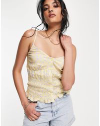 French Connection - Smocked Cami Top - Lyst