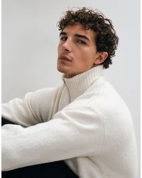 Jack & Jones - Oversize-fluffy-pullover mit viertelreißverschluss - Lyst