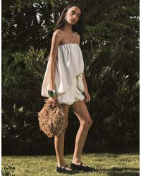 TOPSHOP - Satin Bubble Shorts - Lyst