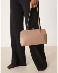 ASOS - Borsa Da Spalla Strutturata Color Fungo Con Manico Slim - Lyst