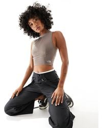 The North Face - Piping Ribbed Cropped Tank Top - Lyst