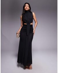 TFNC London - High Neck Cut Out Maxi Dress - Lyst