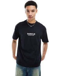 Barbour - Camiseta Negra Extragrande Formula Exclusiva En Asos De - Lyst