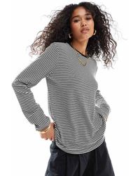 4th & Reckless - Long Sleeve Embroidered Logo Top - Lyst