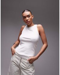 ARKET - Top Sin Mangas De Punto Acanalado De - Lyst