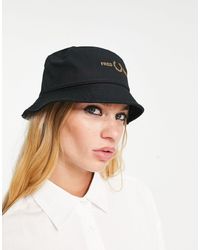 Fred Perry Logo Bucket Hat - Black