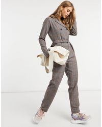 Native Youth Tailored Jumpsuit - Brown