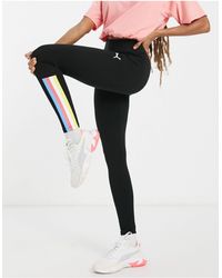 puma exclusive oversized organic cotton rainbow sweatshirt in black