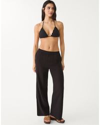 Stradivarius - Broek Met Elastische Tailleband - Lyst