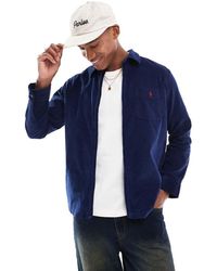 Polo Ralph Lauren - Icon Logo Zip Front Cord Overshirt Classic Oversized Fit - Lyst