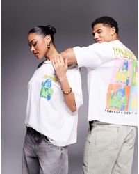 ASOS - Unisex Boxy Oversized License T-shirt With Pulp Fiction Pop Art Prints - Lyst