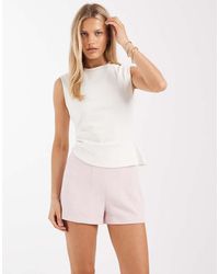 ASOS - Tailored High Waist Corset Seam Detail Shorts - Lyst