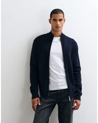 Threadbare - Zip Up Knit Cardigan - Lyst