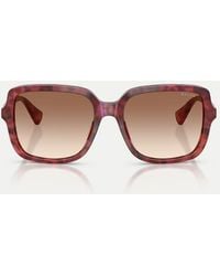 Ralph - Square Sunglasses With Lens - Lyst