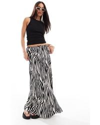 Miss Selfridge - Satin Bias Cut Maxi Skirt - Lyst