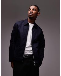 ARKET - Zip Front Minimal Workwear Jacket With Collar - Lyst