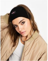 Calvin Klein - Monogram Logo Rubberized Knit Headband - Lyst