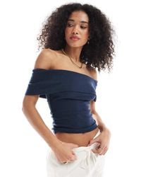 Hollister - Off The Shoulder Short Sleeve Top - Lyst