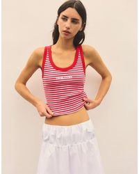 Pull&Bear - Gestreepte Tanktop - Lyst